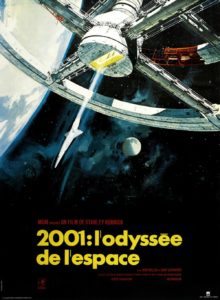 2001 ODYSSÉE DE L’ESPACE – Affiche de cinéma originale – Approximativement 40X60