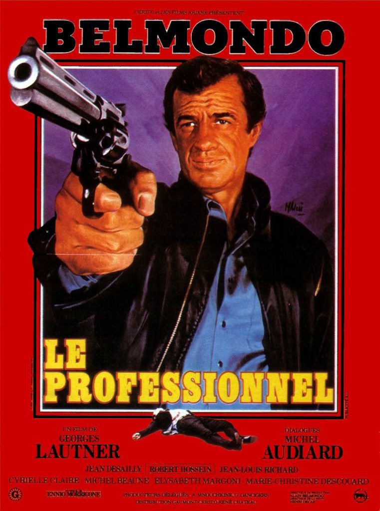 Le Professionnel Affiche De Cinéma Originale Ressortie Approximativement 40x60 Lantre Du 