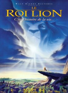 LE ROI LION – Affiche de cinéma originale – Approximativement 120×160