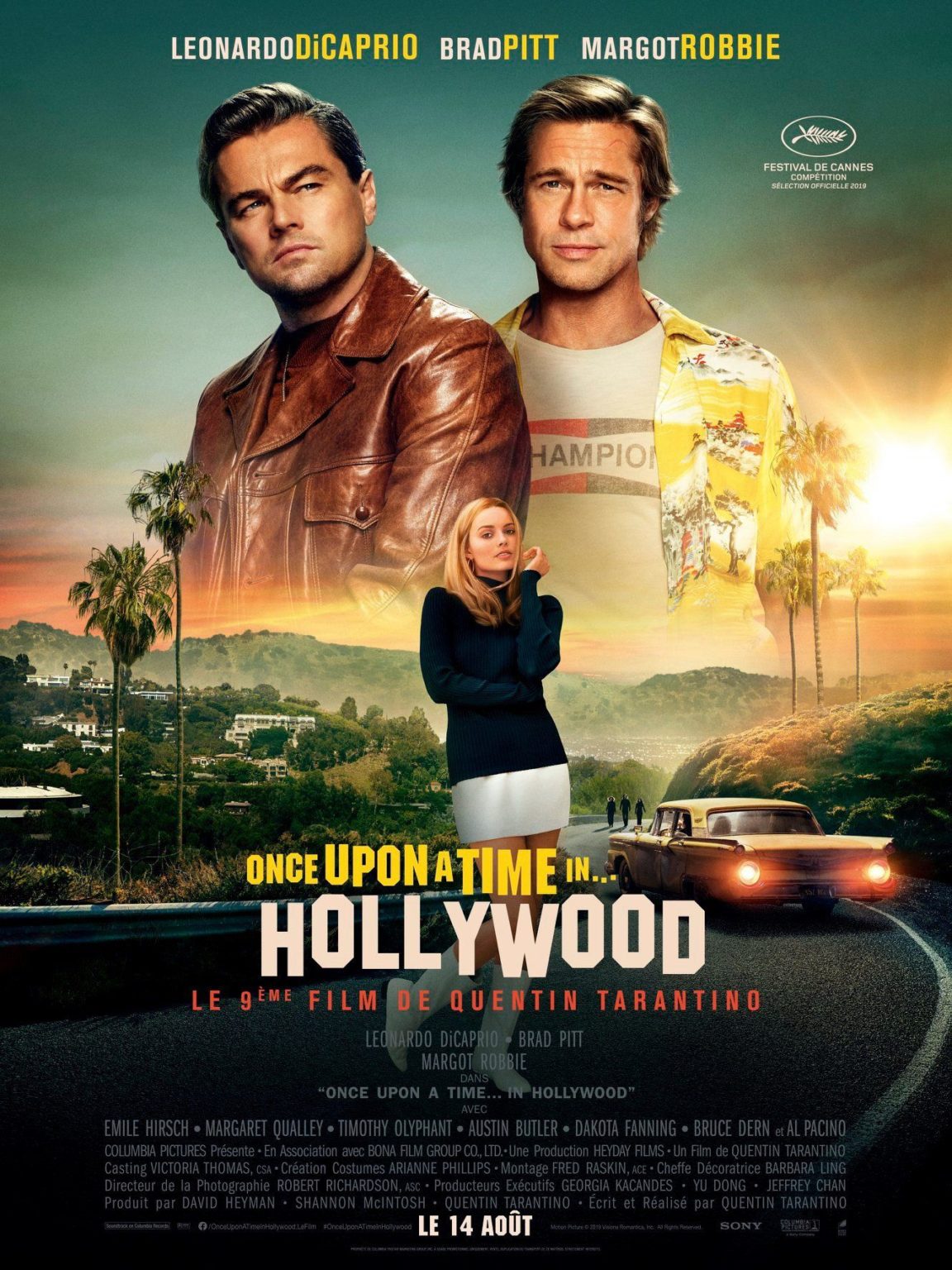 Once Upon A Time In Hollywood Visuel A Affiche De Cinéma Originale 8237