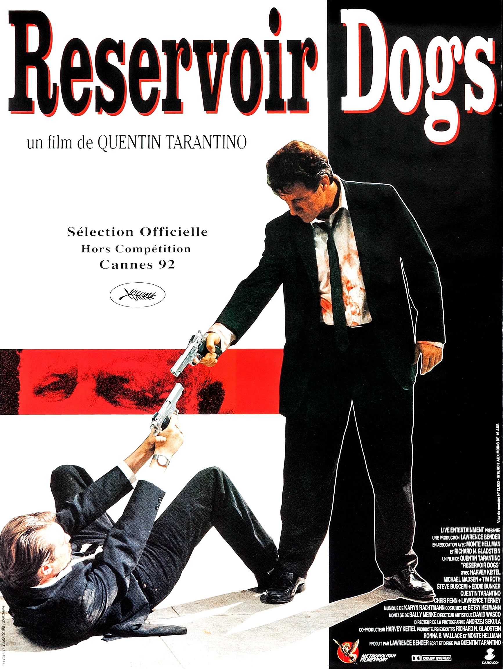 RESERVOIR DOGS – Affiche de cinéma originale – Approximativement