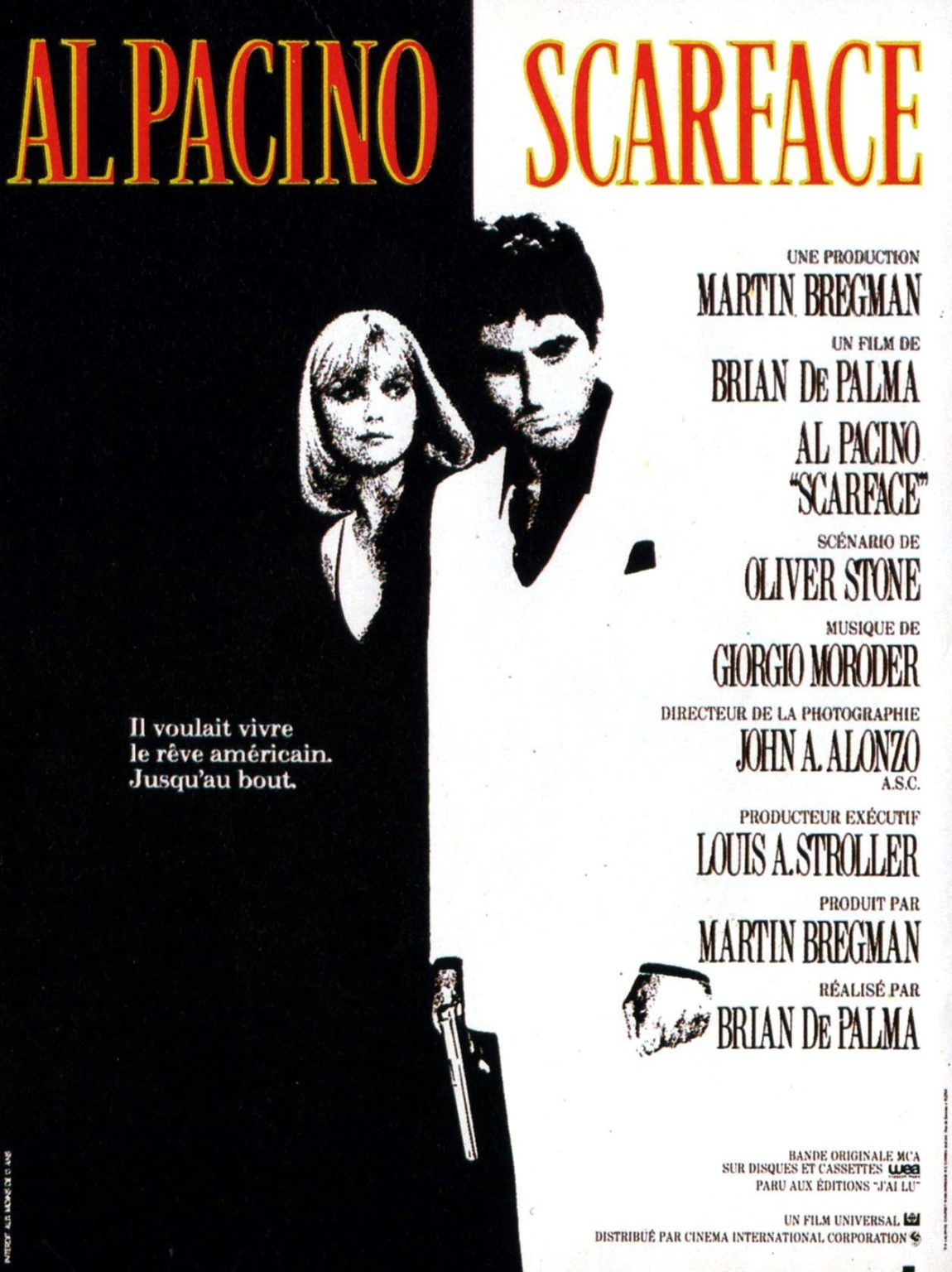 SCARFACE – Affiche De Cinéma Originale – Approximativement 40X60 – L ...