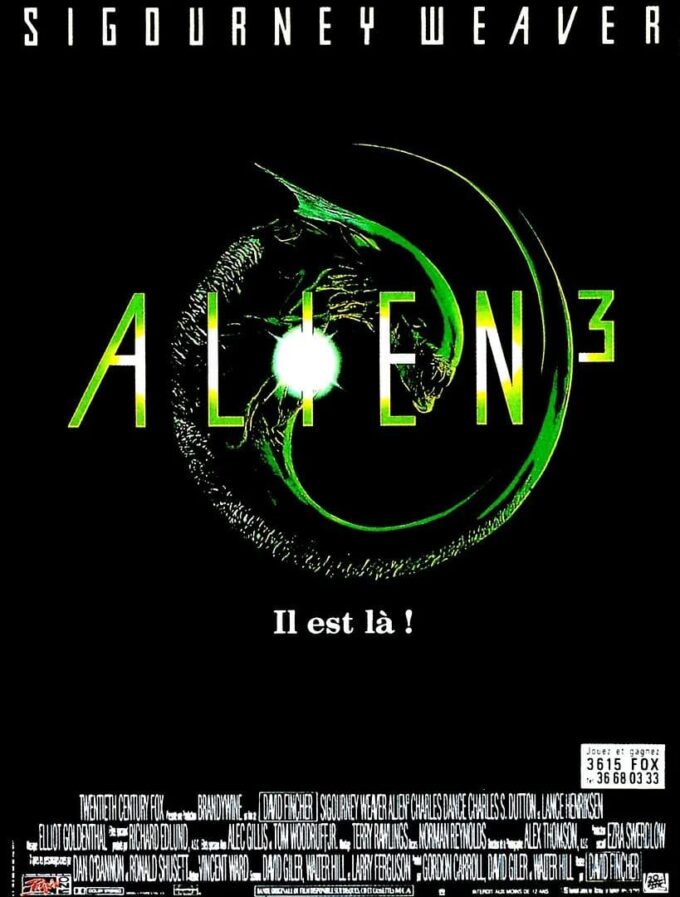 ALIEN 3 - Affiche de cinéma originale - Approximativement 120x160