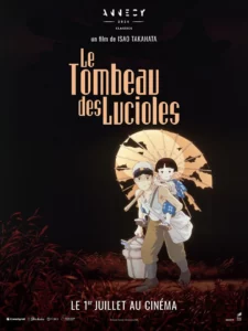 LE TOMBEAU DES LUCIOLES – Affiche de cinéma originale ressortie – Approximativement 40×60