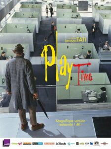 PLAYTIME – Affiche de cinéma originale ressortie – Approximativement 120×160
