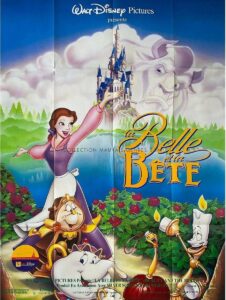 LA BELLE ET LA BETE – Affiche de cinéma originale – Approximativement 120×160