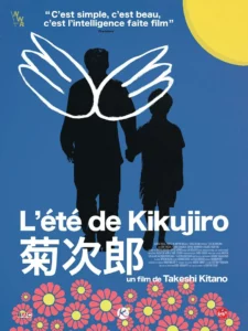 ETE DE KIKUJIRO – Affiche de cinéma originale, visuel bleu – Approximativement 120×160