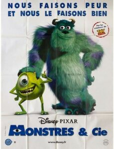 MONSTRES ET CIE – Affiche de cinéma originale – Approximativement 120×160